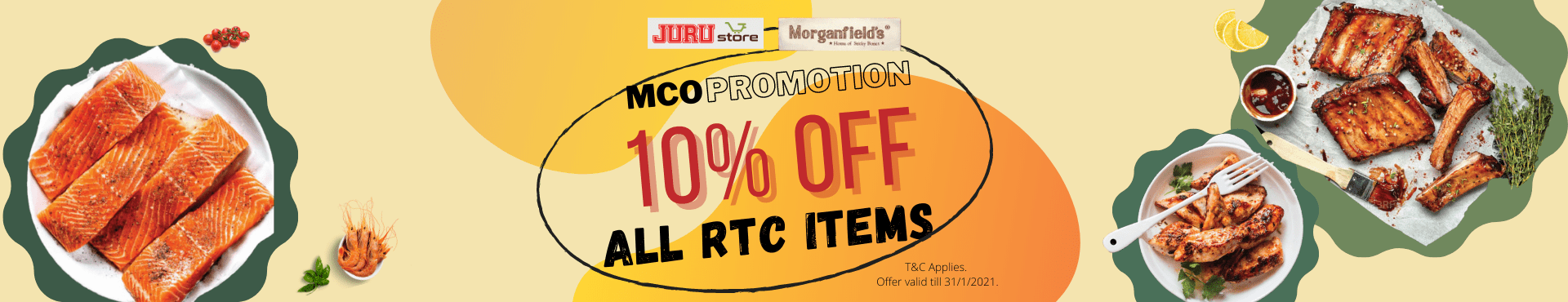 MCO Promotion: 10% off ALL Morganfield’s RTC Items